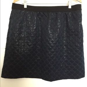 Black Mini Skirt Plus Size 14 Ann Taylor LOFT